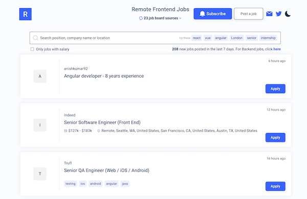 remote frontend jobs